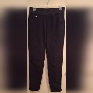 FIGS Kanye Moto Scrub Pants Technical Collection Womens Black S‎ With Ankle Zip